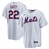 Men's New York Mets #22 Brett Baty White Cool Base Stitched Baseball Jersey Dzhi,baseball caps,new era cap wholesale,wholesale hats